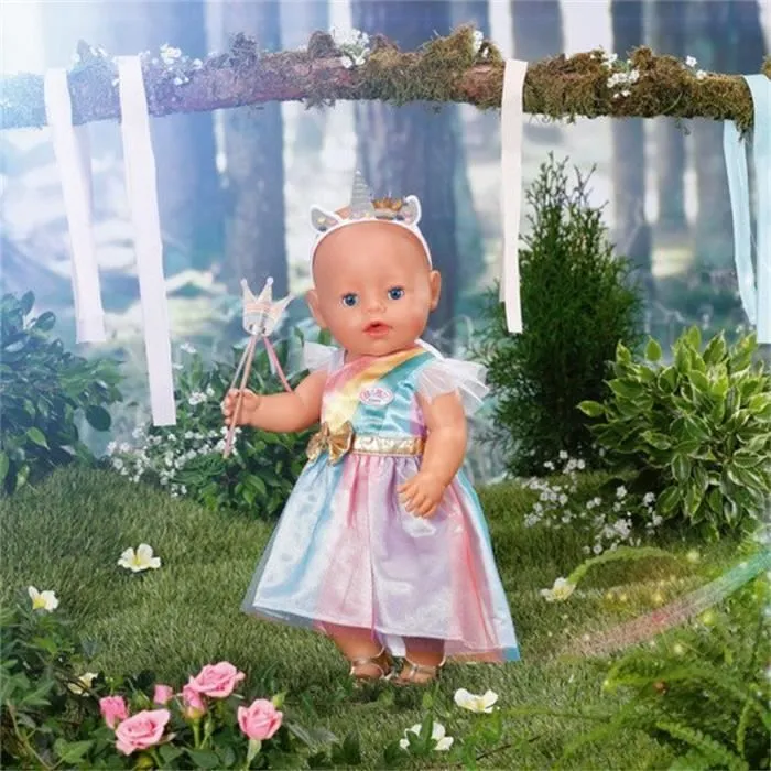 Baby born Fantasy Deluxe Princesse vêtements pour poupée 43 cm-0