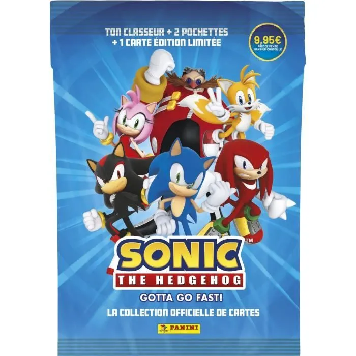 Starter Pack - PANINI - Sonic le hérisson Classic - Classeur - 2 pochettes - 1 carte Édition Limitée-0