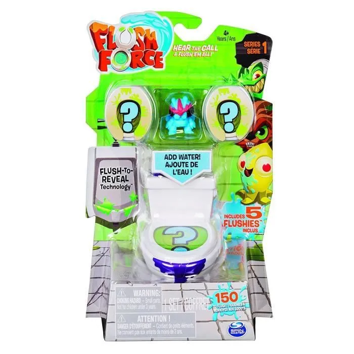 Pack de 5 figurines Flushies Flush Force - Spin Master-5
