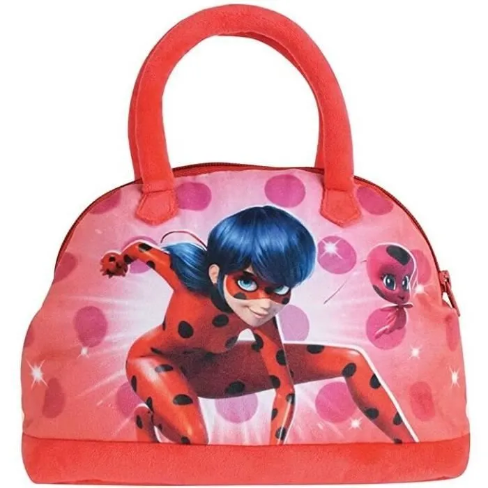 Sac à main enfant - Jemini - Miraculous - Rouge - Peluches - Mixte-0