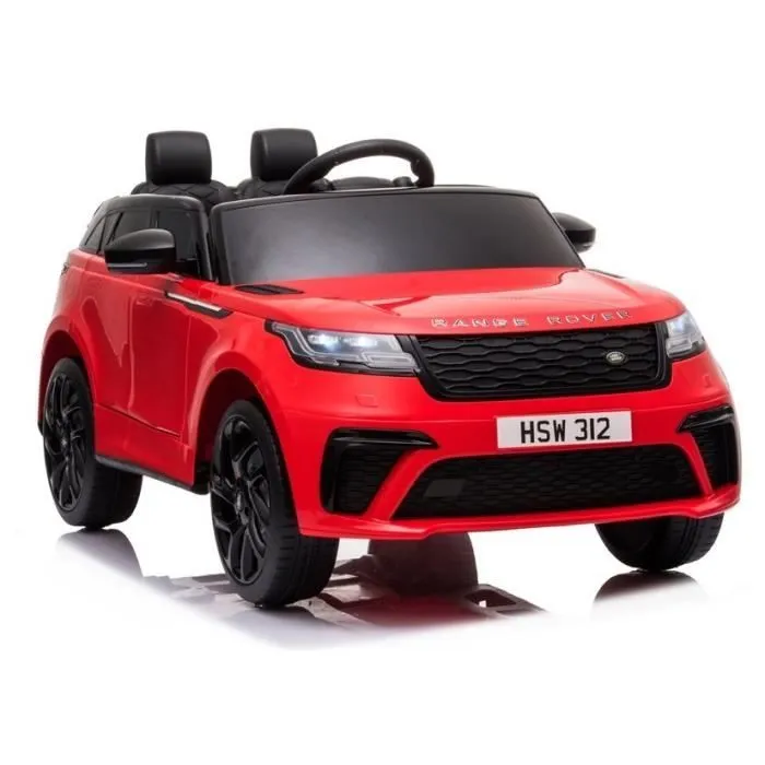 Voiture électrique pour enfants Land rover Velar Peint en rouge, Télécommande 2,4 GHz , Motor: 2 x 45W, Siège en similicuir (LE7762)-0