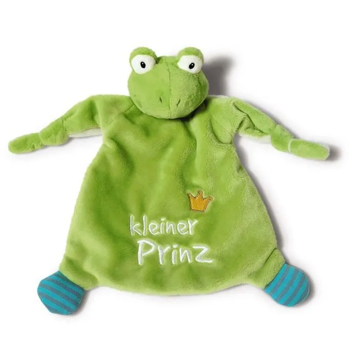 Doudou Grenouille - NICI - Le Petit Prince - 25 x 25 cm - Message et image Motif brodé-0