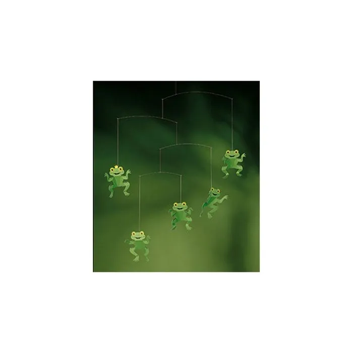 Mobile - FLENSTED MOBILES - The Happy Frog - Vert - Jaune - 46x3x56cm-1