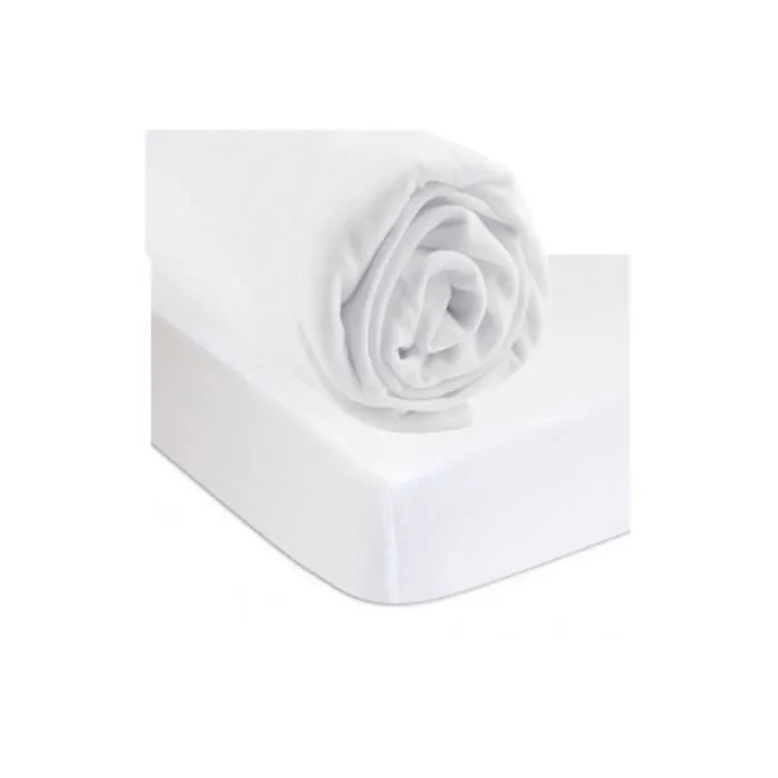 Kit pratique de linge de lit - Drap housse + Alèse  90x140 cm - Bambou - Blanc - Enfant - EASY DORT-0
