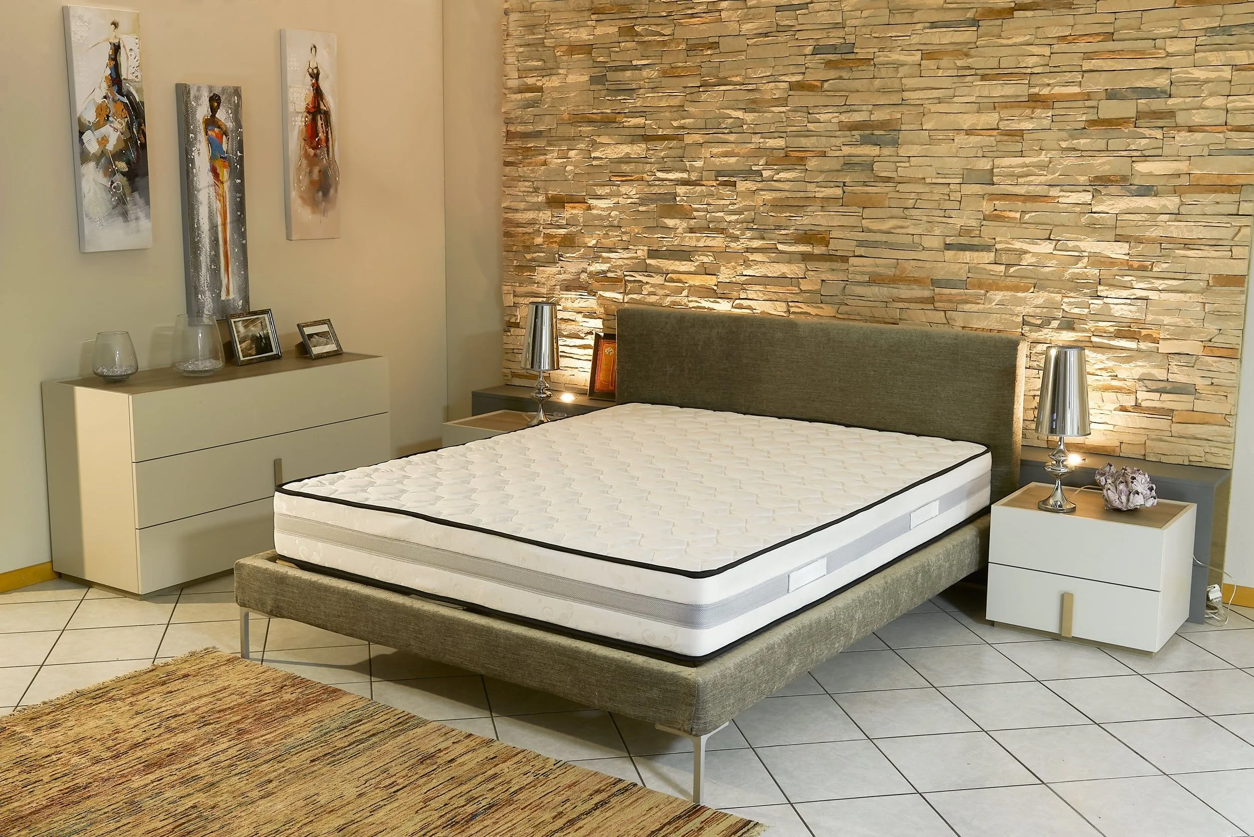 Lot de 2 Matelas 90x190 cm face de contact Mousse Mmoire de Forme 50 Kg-m3 - Ferme - epaisseur 23 cm 2 Protges Matelas King Memory-0