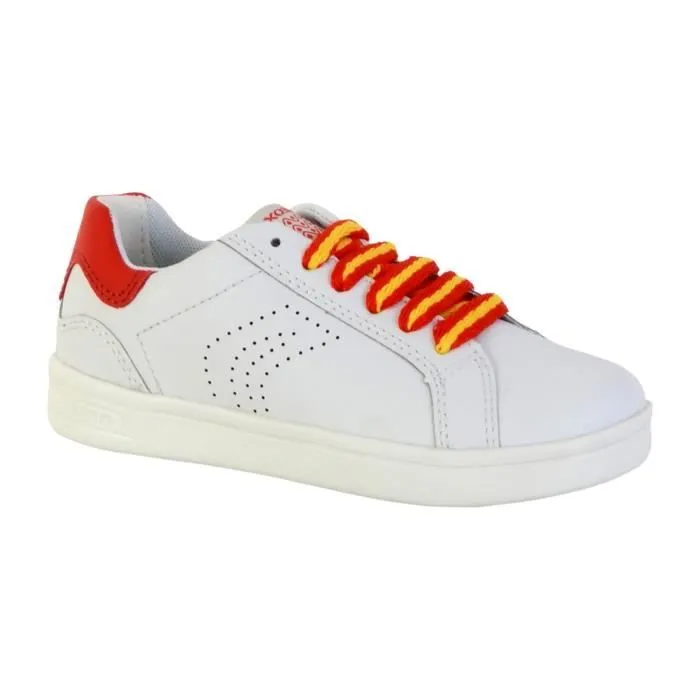 Basket Geox Djrock B - Blanc/Rouge-2