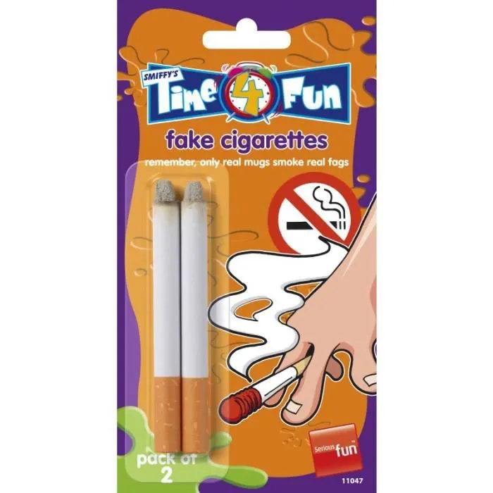Fausses cigarettes - SMIFFY'S - Humour - Enfant - Taille Unique - 2 pièces-0