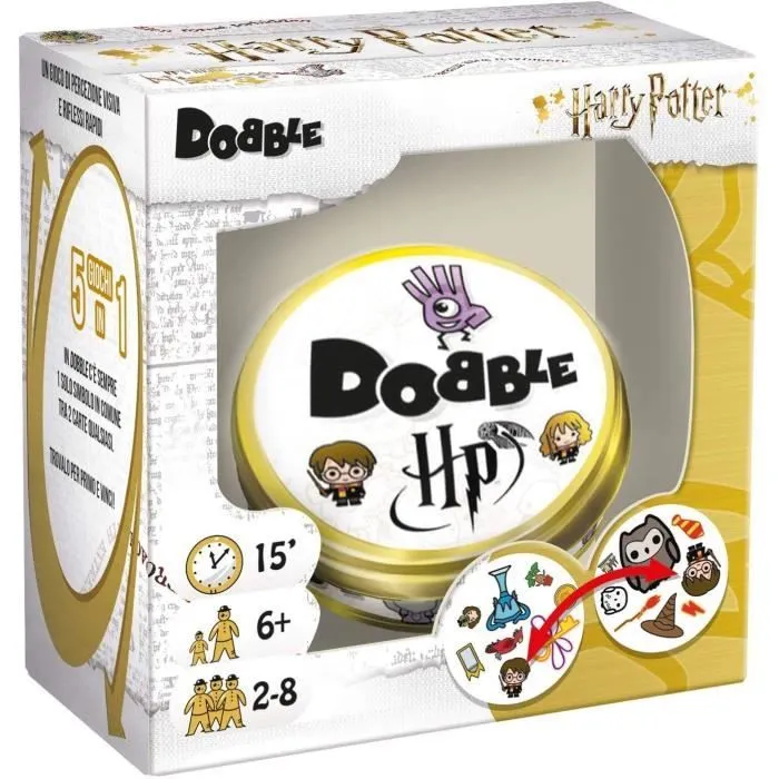 Jeu de société - ASMODEE - Dobble Harry Potter - Jeu de réflexion et stratégie - Licence Harry Potter - 30 min-0