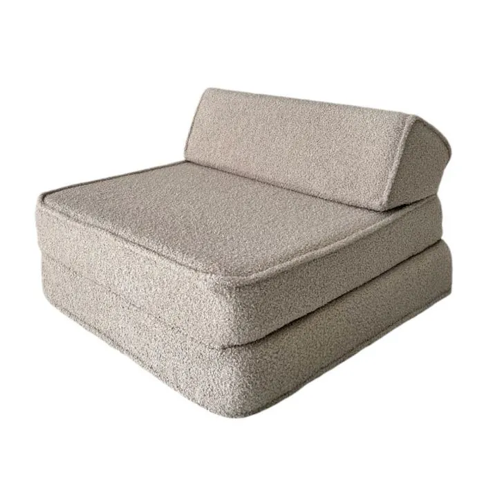 Archair-Couch bouclé beige-0