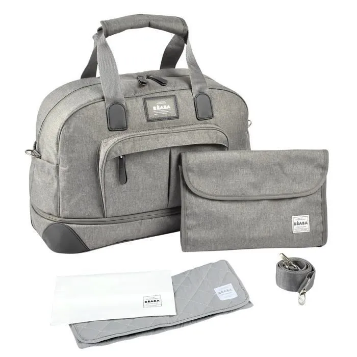 BEABA, Sac Amsterdam Gris Chiné-0