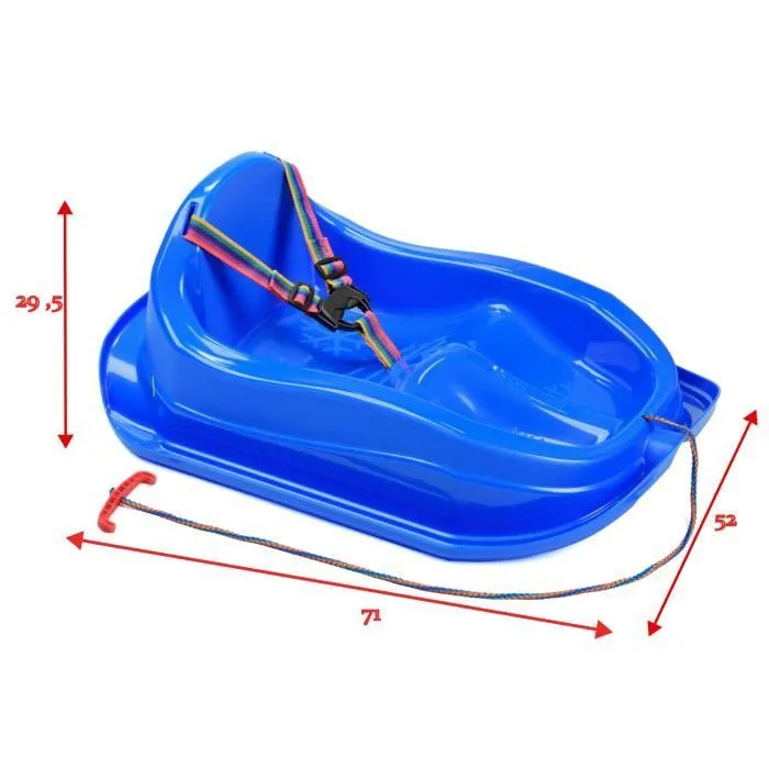 Mini Luge - GaGaDumi - Ergonomique - Plastique - Dossier Haut - Charge 20 kg-1