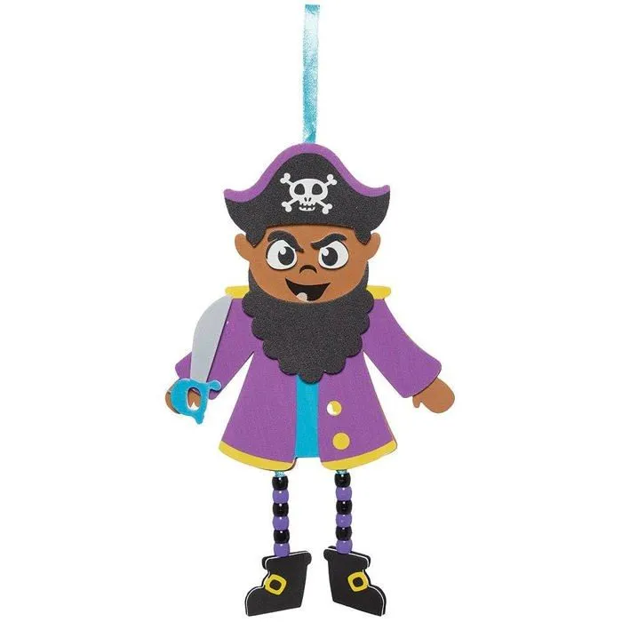 Jeu de peinture Baker ross - FC901 - Decorations en forme de Pirates - Lot de 5, Activites Manuelles pour Enfants ()-1