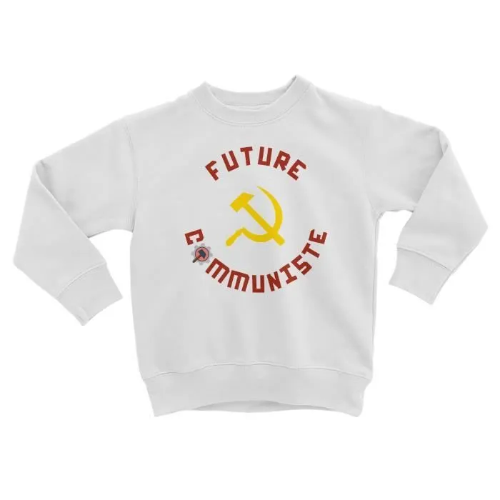 Sweatshirt Enfant Futur Communiste Politique Humour Avenir-0