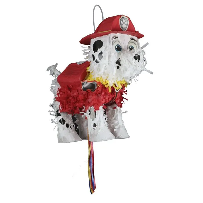 Pinata à ficelles Paw Patrol en papier et plastique - Marque PAW PATROL - Licence Pat' Patrouille - Couleur Bleu-0