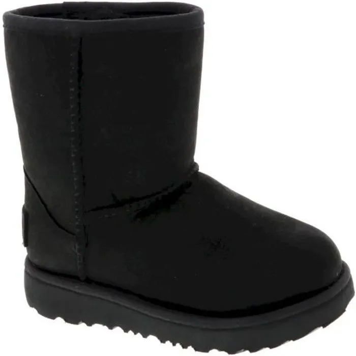 Bottes - UGG - Enfant - Noir - Daim-Nubuck - Lacets-0
