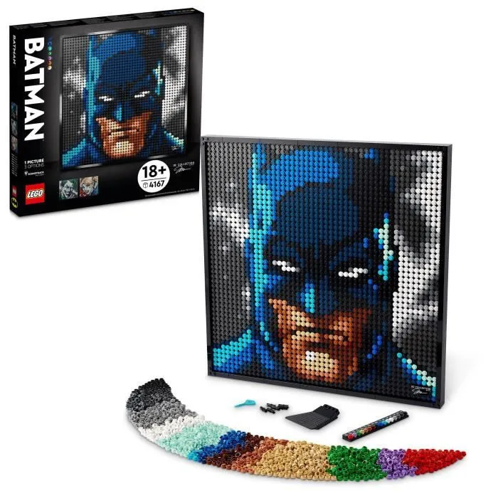 LEGO® 31205 ART La Collection Batman De Jim Lee, Avec le Joker ou Harley Quinn, Décoration Murale Pour Adulte, Idée de Cadeau-0