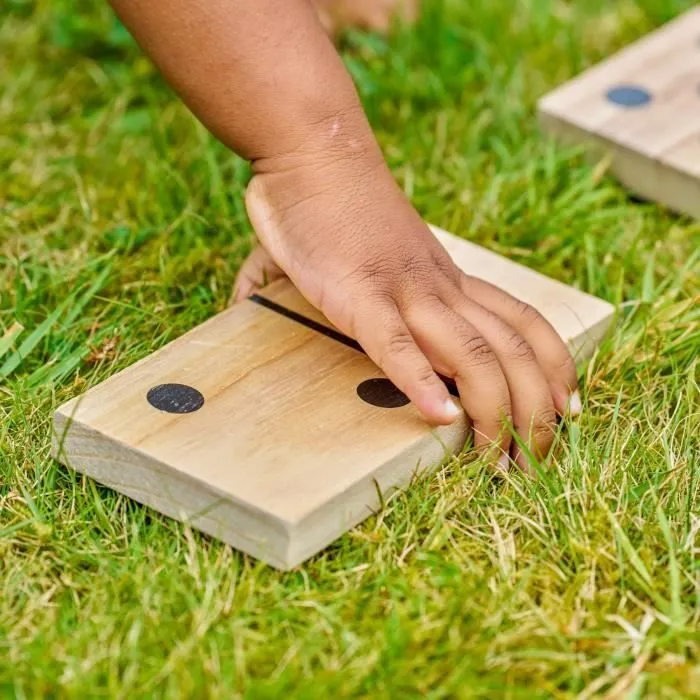 Jeu de société - Bois FSC - Dominos géant - Multi couleur - Pour enfants - 2 joueurs ou plus-3
