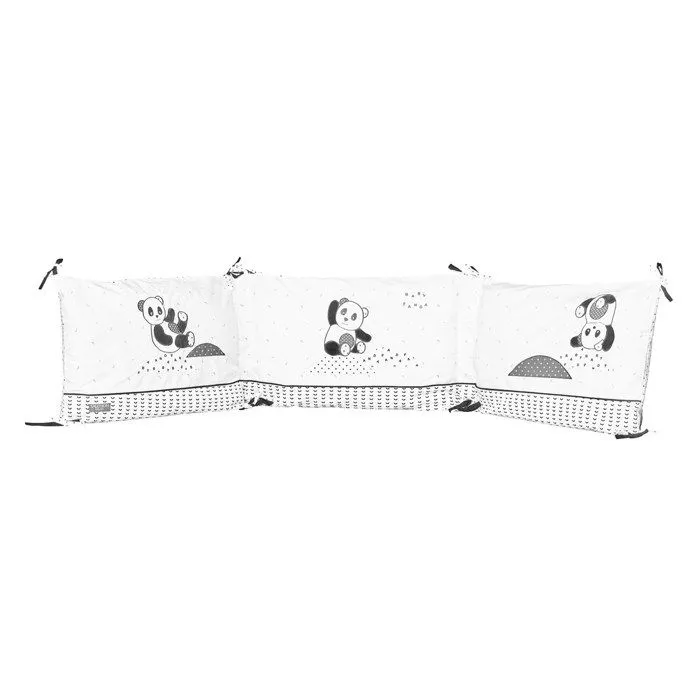 Tour de lit bébé Chao Chao - SAUTHON - Blanc - Coton - 190x19cm-0