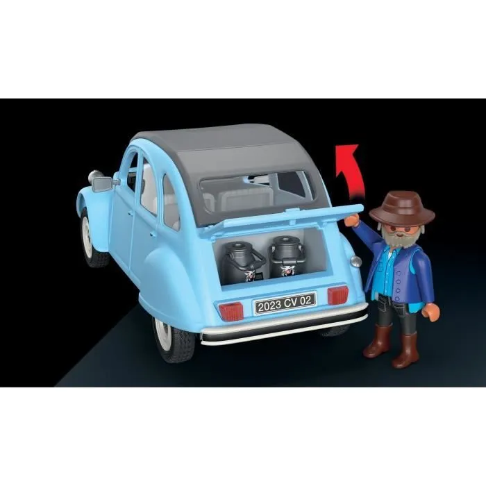 PLAYMOBIL 70640 Citroën 2 CV, Classic Cars, Voiture de collection, Adulte,3 personnages-5