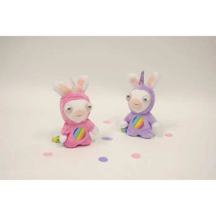 Gipsy Toys - Lapins Crétins Licorne - Lapicorne Rose Sonore - 18 cm-1