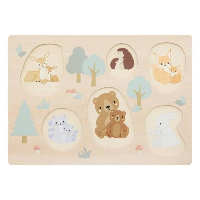 Puzzle bébé en bois 30x21cm - Multicolore - Atmosphera createur d'interieur-2
