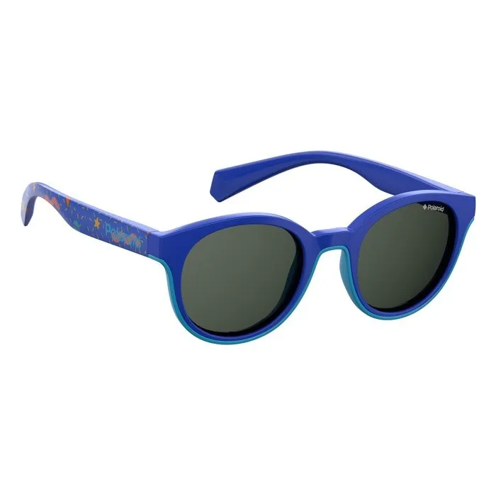 Lunettes de soleil - POLAROID - PLD 8036-S - Bleu - Protection catégorie 3 - Monture ronde en plastique-2