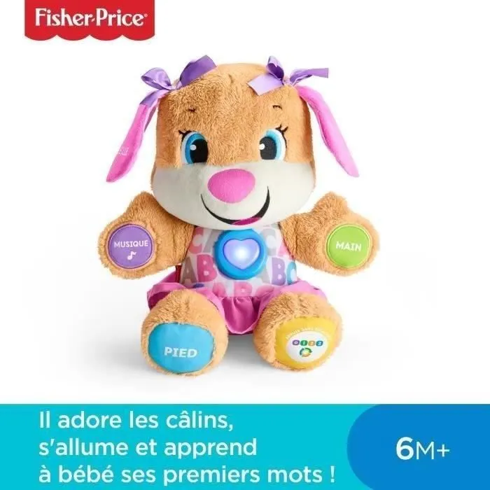 Fisher-Price - Nouveau SIS interactif - Peluche interactive - 6 mois et + FPP52-4