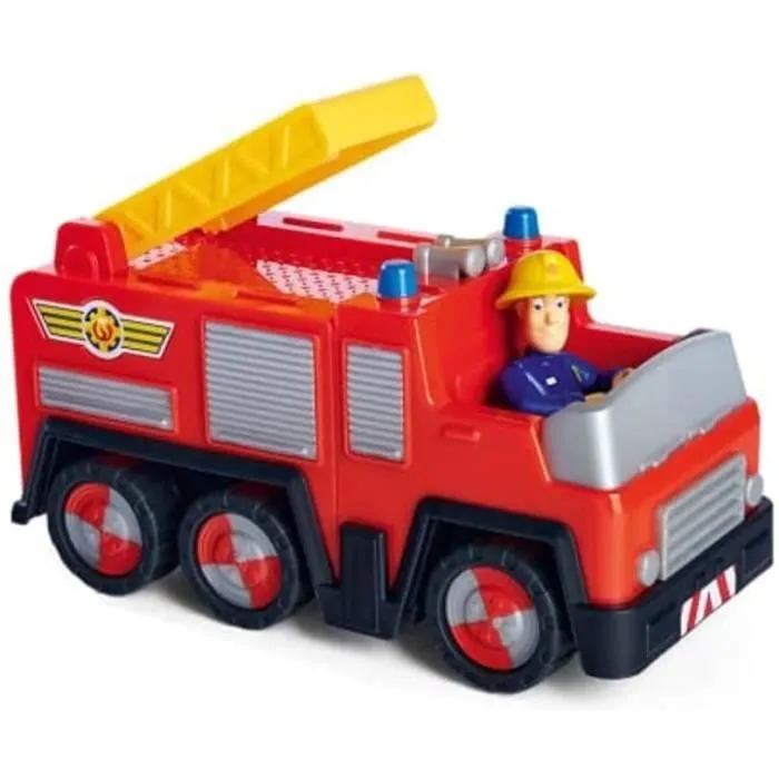 Mini véhicule Sam le Pompier - SILVERTORN - Camion Jupiter - Figurine articulée incluse - A partir de 3 ans-0