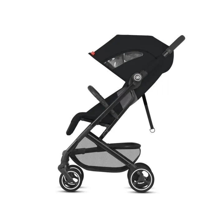 Poussette citadine GB Qbit+ All-City Châssis Chrome/Noir siège Vanilla Beige 2020 - Compacte et confortable-1