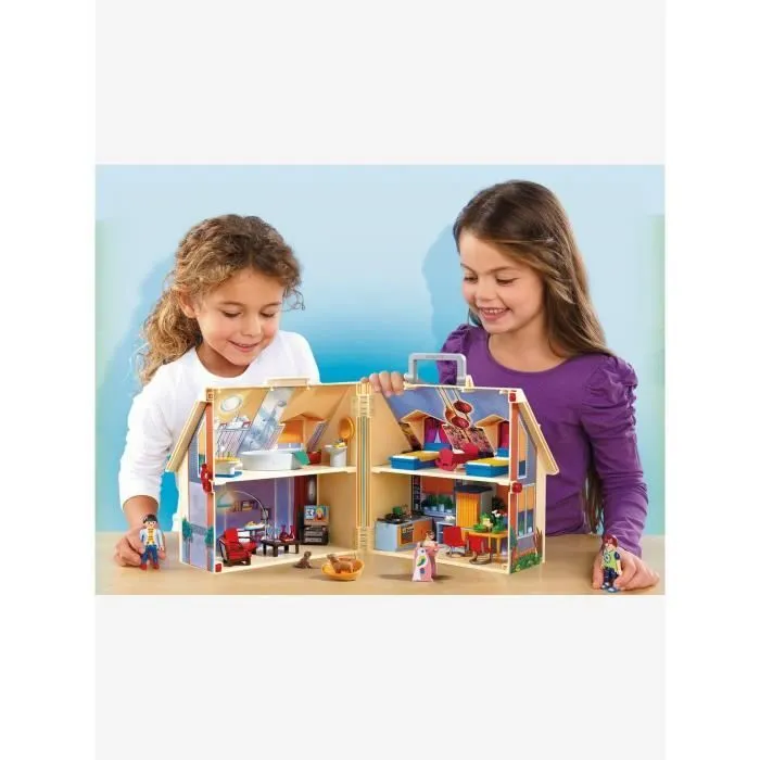 PLAYMOBIL - 5167 - La Maison Transportable Rouge-3