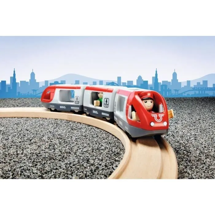 Train de Voyageurs BRIO - Circuit en bois - Ravensburger - Mixte dès 3 ans-4