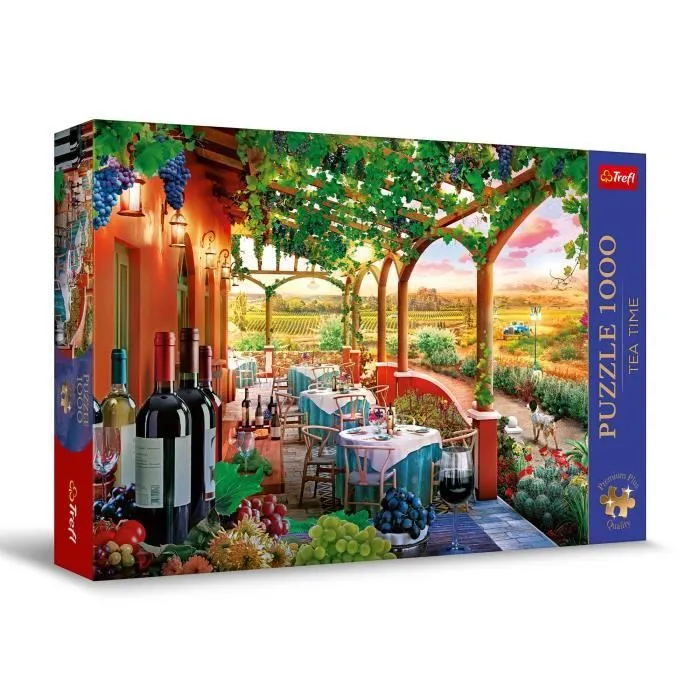 TREFL PREMIUM PLUS QUALITY-PUZZLE TEA TIME: VIGNOBLE ITALIEN-1000, SER-0