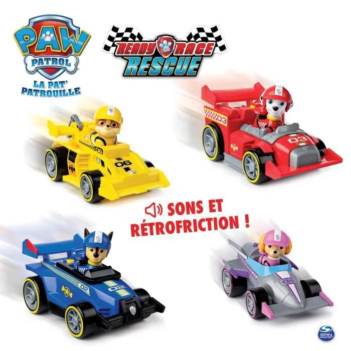 Véhicule interactif de course Pat Patrouille + figurine READY RACE RESCUE Stella - Paw Patrol-3