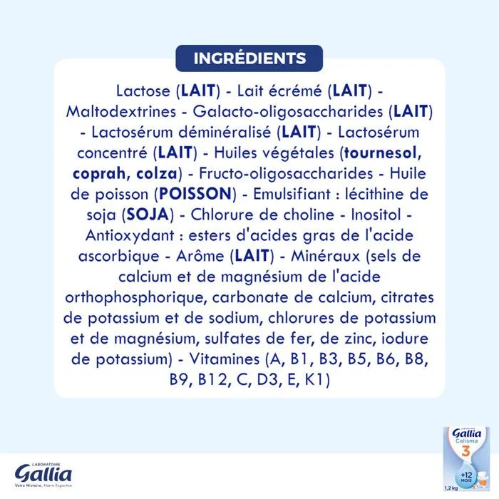 1 Boîte Croissance 3 (1,2kg) - Calisma Dès 12 Mois-5