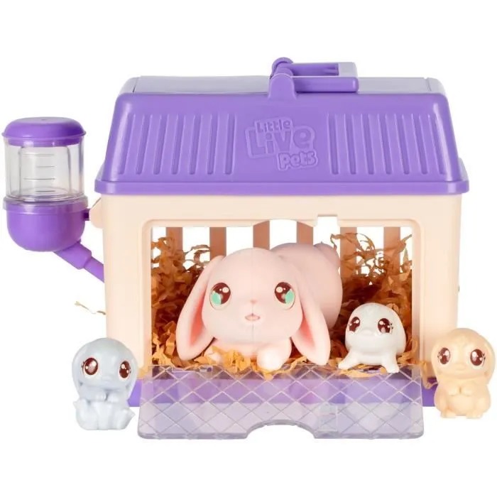 Set de jeu - LITTLE LIVE PETS - Mama Surprise Lapins - Bébés inclus - Accessoires personnalisables-4