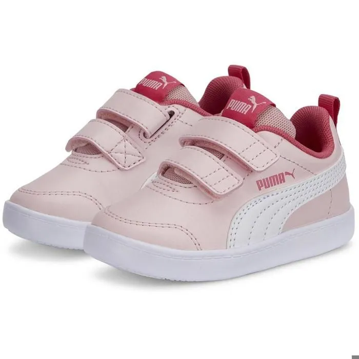 Baskets Puma Courtflex V2, Rose, Fille-3