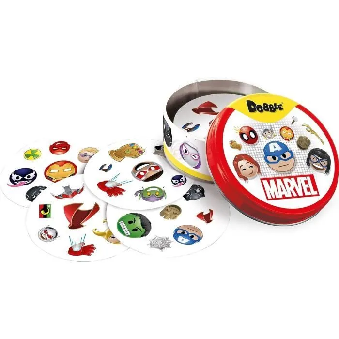 Jeu d'ambiance - ASMODEE - Dobble : Marvel Emoji (Eco Sleeve) - 6 ans - Extérieur - Mixte-4