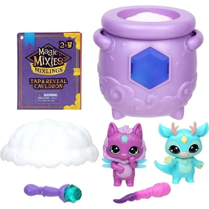 Magic Mixies - Mixlings Coffret 2 Figurines Chaudron << Tapote et découvre >>-0