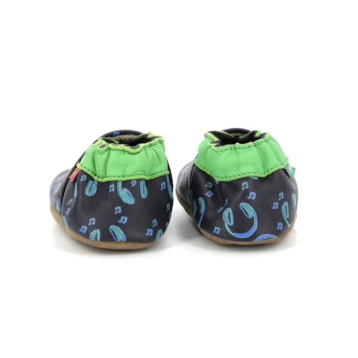 KICKERS Chaussons Kickbaby Music Vert-2