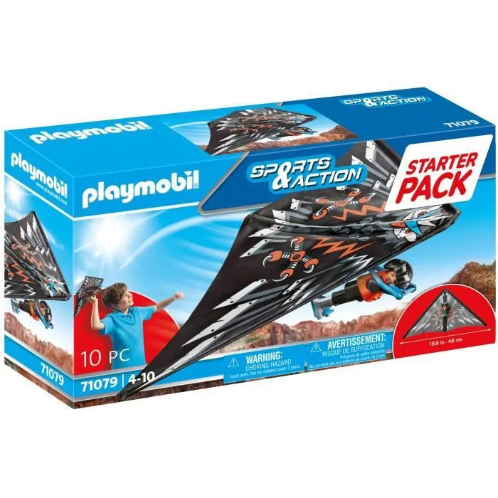 Figurine - PLAYMOBIL - Stuntshow Deltaplane - Multicolore - 5 ans et plus-4