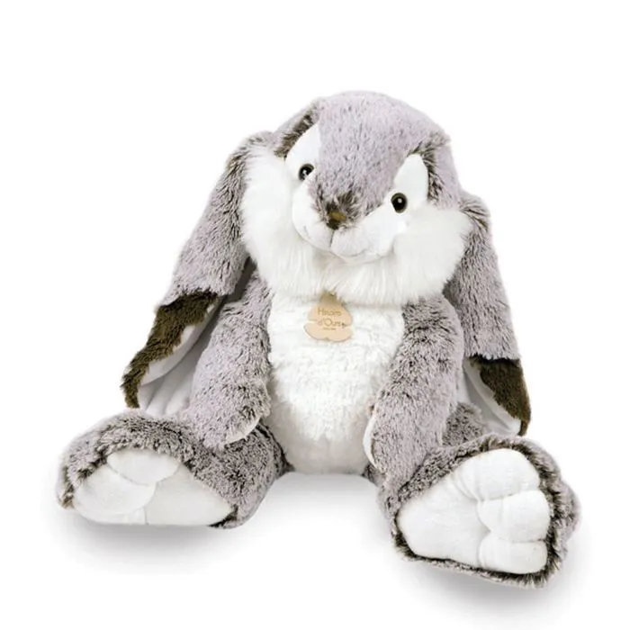 Histoire d'Ours - Les Z'Animoos Lapin Marius, Gris Taille 30 cm-2