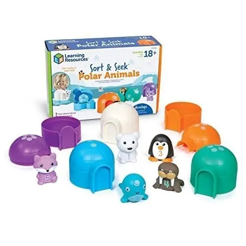 Jeu éducatif - LEARNING RESOURCES - LER6811 - Multicolore - Animaux polaires - 10 pièces-0