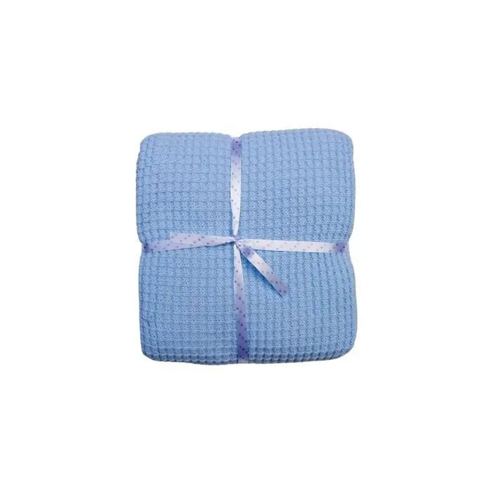 Couverture bébé tricot gaufré : Jessy-0