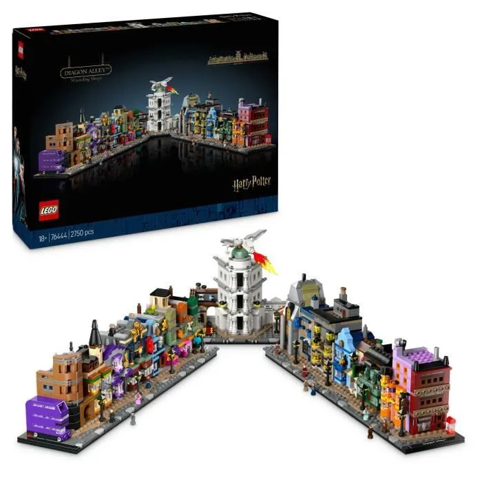 LEGO Harry Potter 76444 Les boutiques magiques du Chemin de Traverse - Set pour adultes-0
