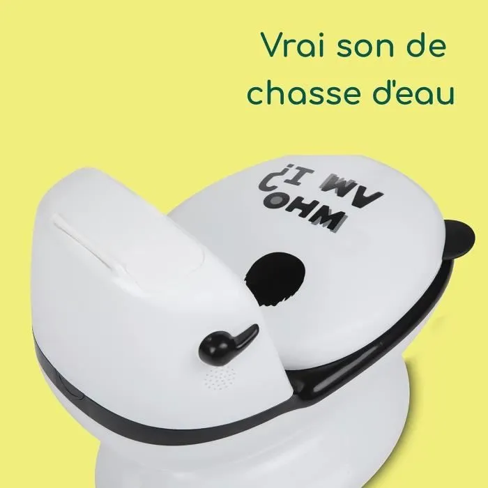BEBECONFORT Mini toilette Panda, Pot avec bruit de chasse d'eau, Bleu-7