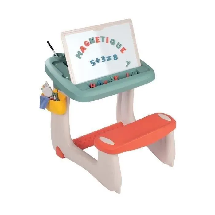 Bureau Petit Ecolier - Smoby - 80 Accessoires Inclus - Vert - 63 X 69 X 58 - Dès 3 ans-0