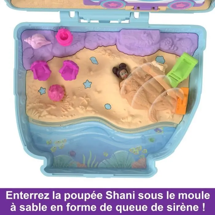Polly Pocket-Chiot à la Plage-Coffret et figurines, jouet de voyage HRD36-5