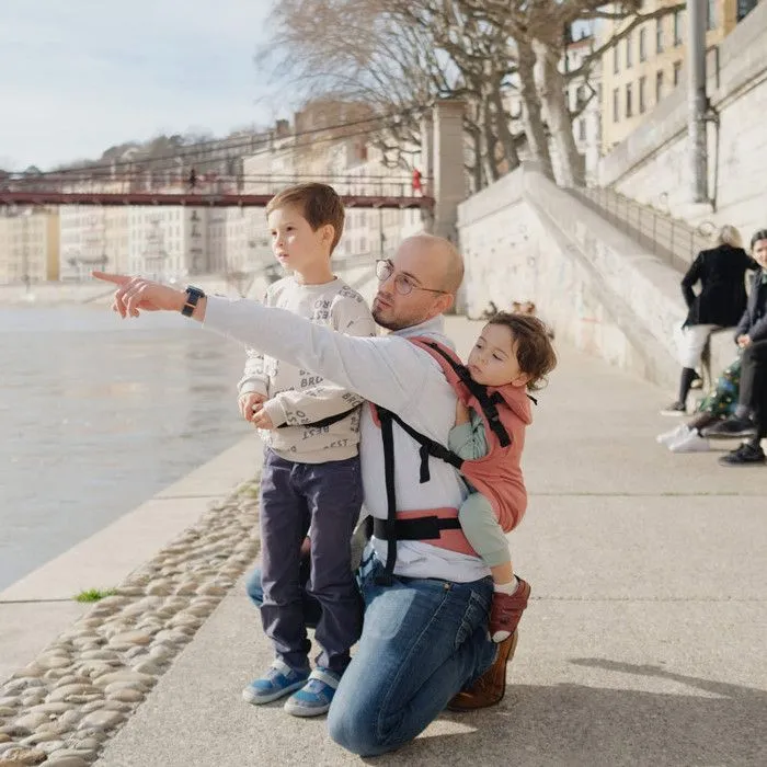 Porte bébé préformé Néo + 3mois/3ans, Acajou - Néobulle-1