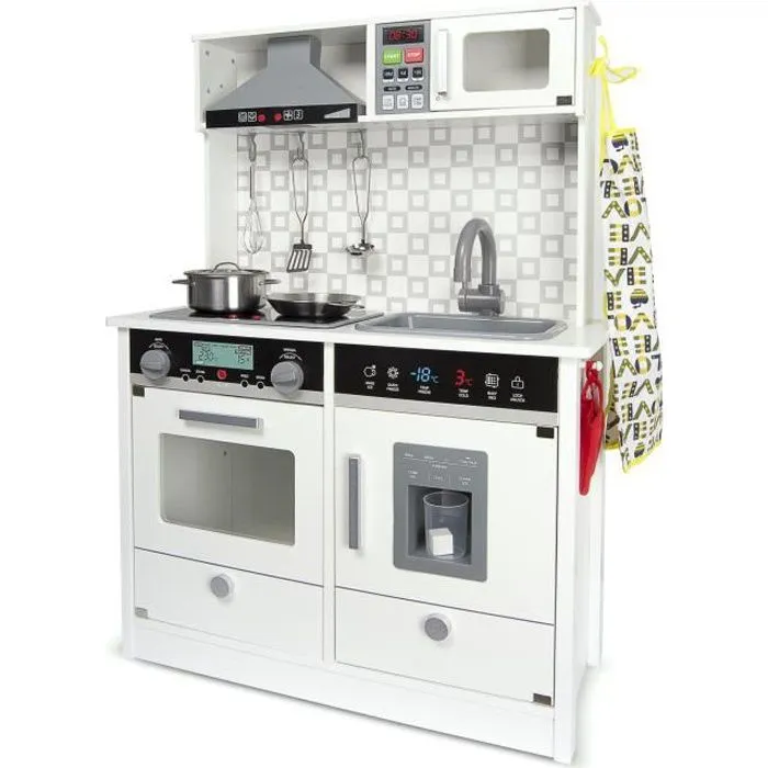 Cuisine électronique en bois WHITE MODERN-0
