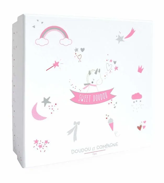 Doudou - DOUDOU ET COMPAGNIE - Licorne or 22 cm - Enfant - Fille - Blanc-3